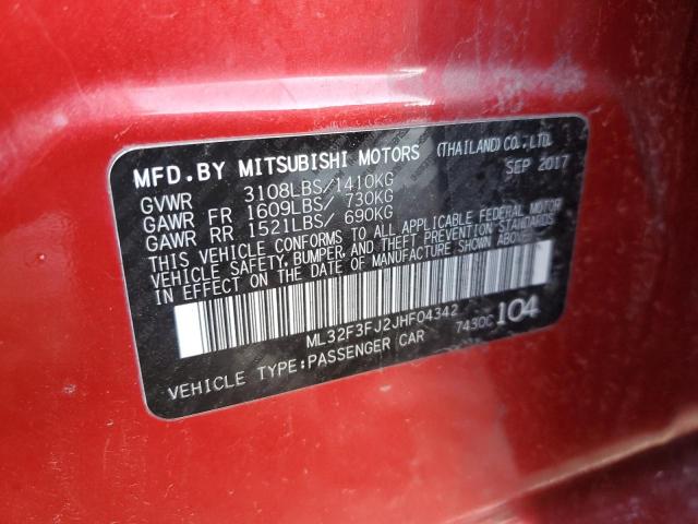 Photo 11 VIN: ML32F3FJ2JHF04342 - MITSUBISHI MIRAGE 