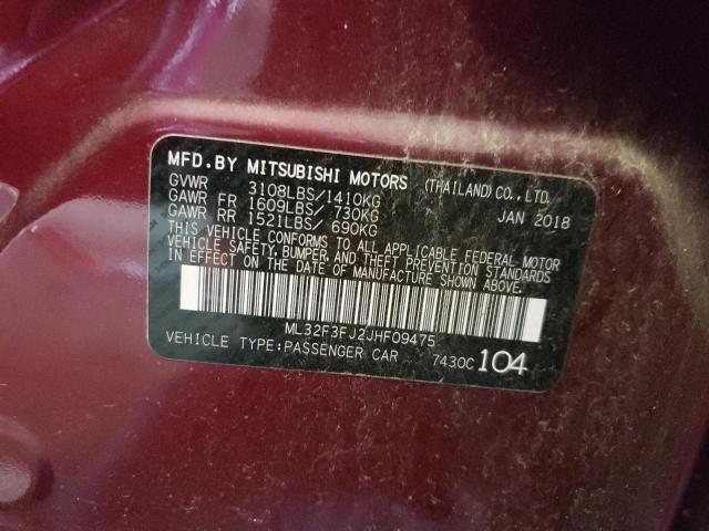 Photo 9 VIN: ML32F3FJ2JHF09475 - MITSUBISHI MIRAGE G4 