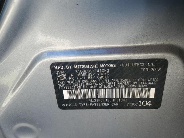 Photo 11 VIN: ML32F3FJ2JHF11341 - MITSUBISHI MIRAGE 