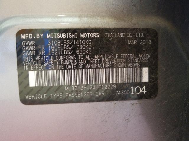 Photo 9 VIN: ML32F3FJ2JHF12229 - MITSUBISHI MIRAGE G4 