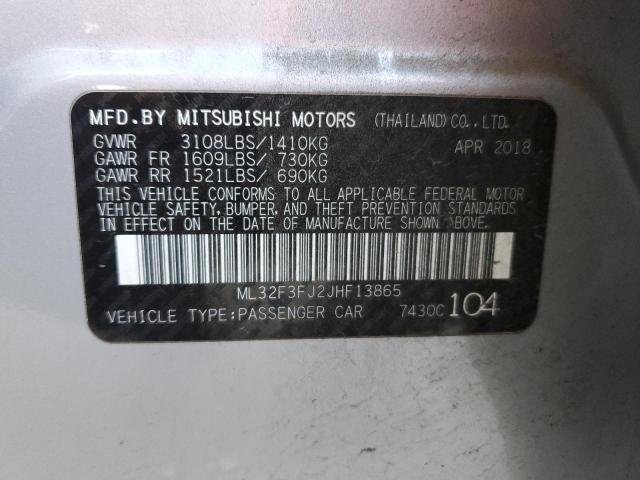 Photo 12 VIN: ML32F3FJ2JHF13865 - MITSUBISHI MIRAGE 