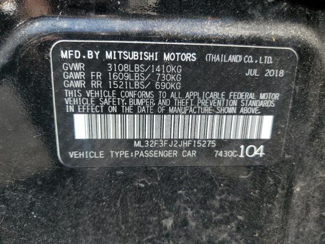 Photo 11 VIN: ML32F3FJ2JHF15275 - MITSUBISHI MIRAGE 