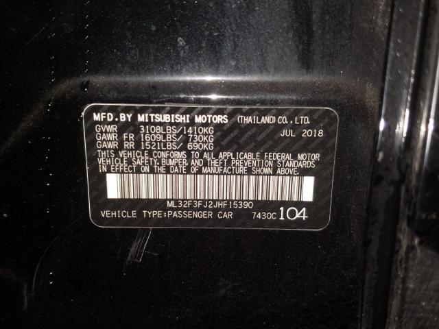 Photo 9 VIN: ML32F3FJ2JHF15390 - MITSUBISHI MIRAGE G4 