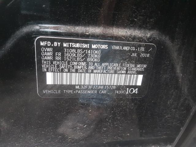 Photo 9 VIN: ML32F3FJ2JHF15728 - MITSUBISHI MIRAGE G4 