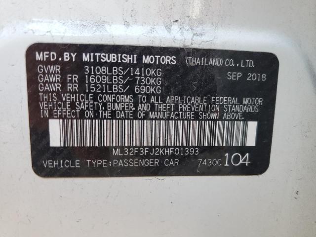 Photo 12 VIN: ML32F3FJ2KHF01393 - MITSUBISHI MIRAGE G4 