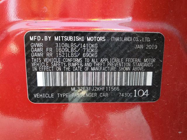 Photo 11 VIN: ML32F3FJ2KHF11566 - MITSUBISHI MIRAGE G4 