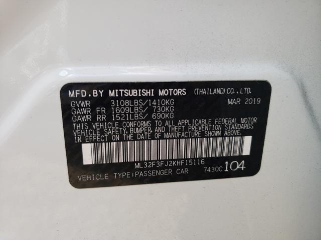 Photo 9 VIN: ML32F3FJ2KHF15116 - MITSUBISHI MIRAGE G4 