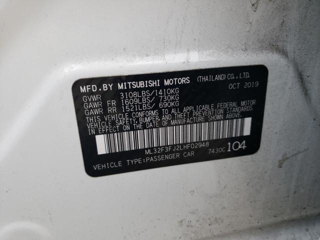 Photo 11 VIN: ML32F3FJ2LHF02948 - MITSUBISHI MIRAGE 