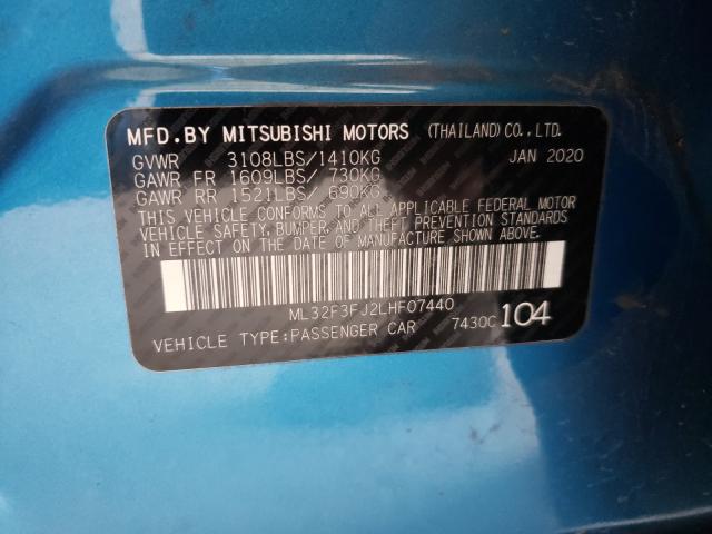 Photo 9 VIN: ML32F3FJ2LHF07440 - MITSUBISHI MIRAGE G4 