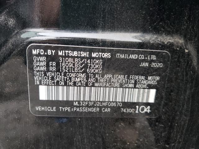 Photo 9 VIN: ML32F3FJ2LHF08670 - MITSUBISHI MIRAGE G4 