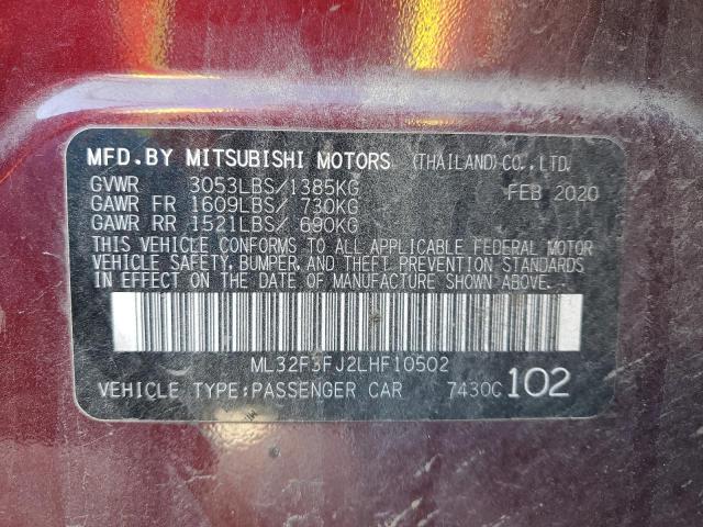 Photo 11 VIN: ML32F3FJ2LHF10502 - MITSUBISHI MIRAGE 