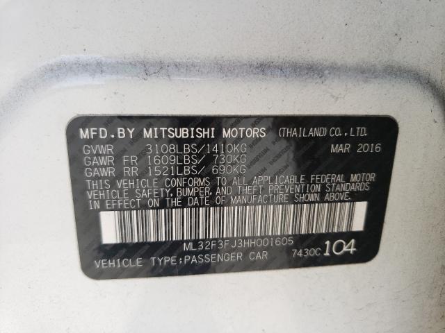 Photo 9 VIN: ML32F3FJ3HH001605 - MITSUBISHI MIRAGE G4 