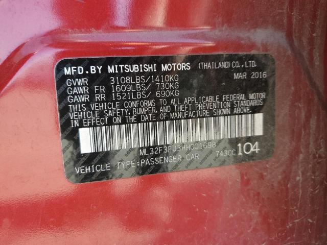 Photo 11 VIN: ML32F3FJ3HH001698 - MITSUBISHI MIRAGE G4 