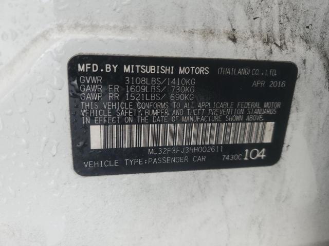 Photo 9 VIN: ML32F3FJ3HH002611 - MITSUBISHI MIRAGE G4 