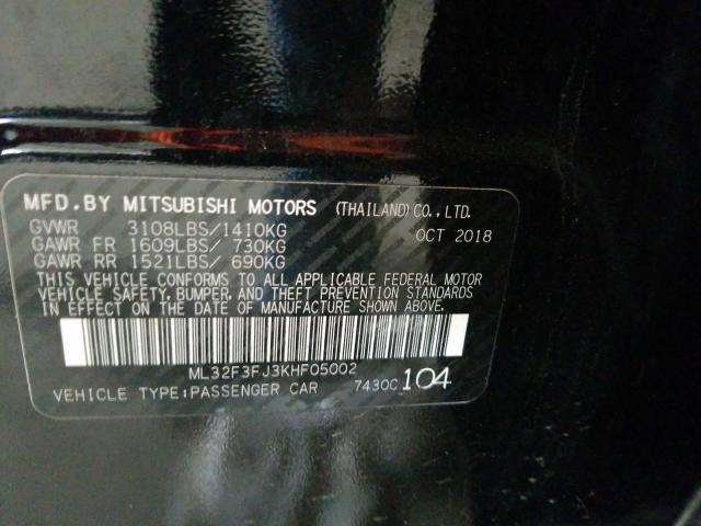 Photo 9 VIN: ML32F3FJ3KHF05002 - MITSUBISHI MIRAGE G4 