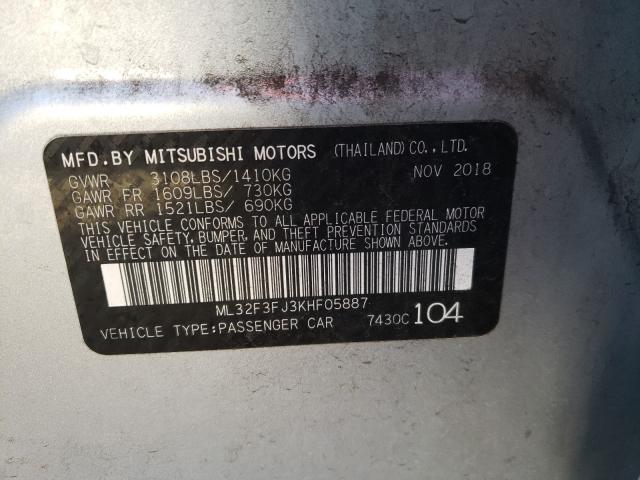 Photo 9 VIN: ML32F3FJ3KHF05887 - MITSUBISHI MIRAGE G4 