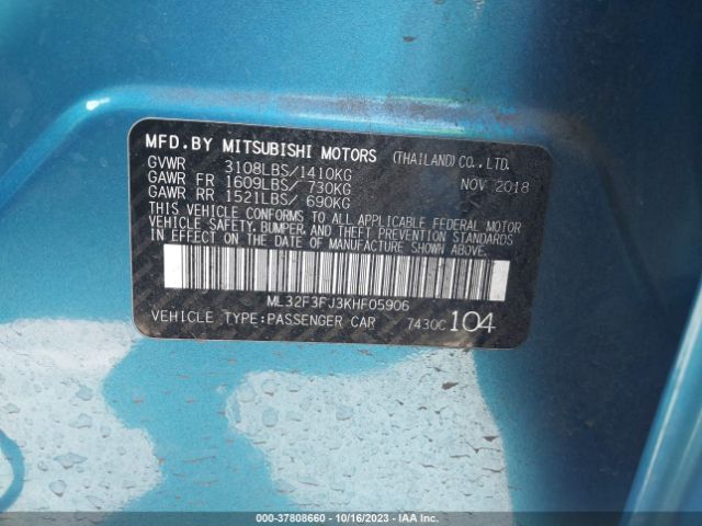 Photo 8 VIN: ML32F3FJ3KHF05906 - MITSUBISHI MIRAGE G4 