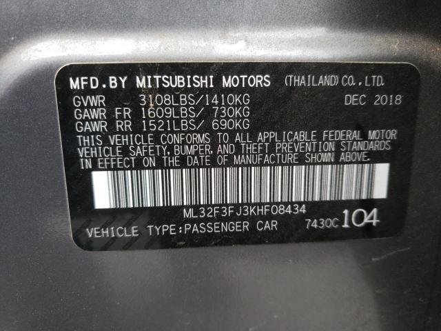 Photo 9 VIN: ML32F3FJ3KHF08434 - MITSUBISHI MIRAGE G4 