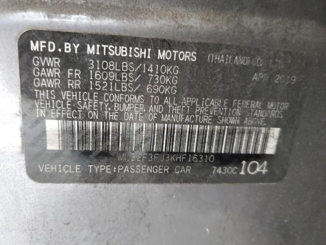 Photo 11 VIN: ML32F3FJ3KHF16310 - MITSUBISHI MIRAGE 