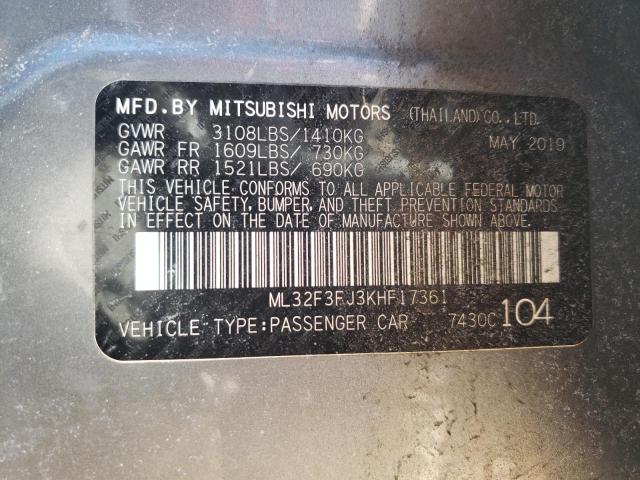 Photo 12 VIN: ML32F3FJ3KHF17361 - MITSUBISHI MIRAGE G4 