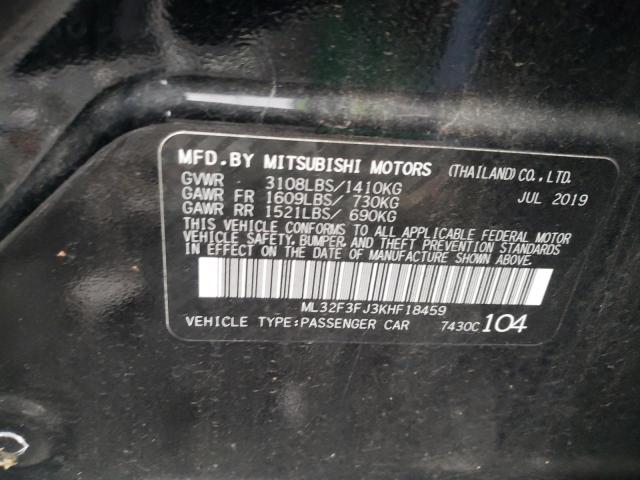 Photo 9 VIN: ML32F3FJ3KHF18459 - MITSUBISHI MIRAGE G4 