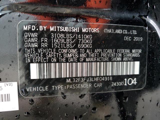 Photo 11 VIN: ML32F3FJ3LHF04918 - MITSUBISHI MIRAGE 