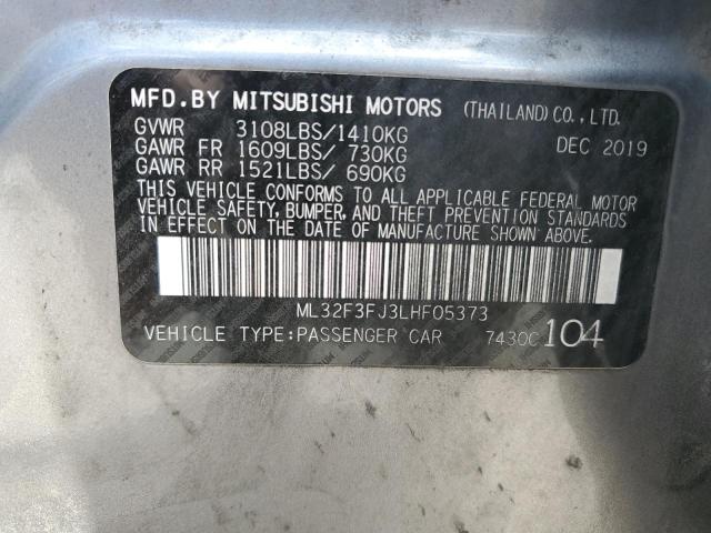 Photo 11 VIN: ML32F3FJ3LHF05373 - MITSUBISHI MIRAGE G4 