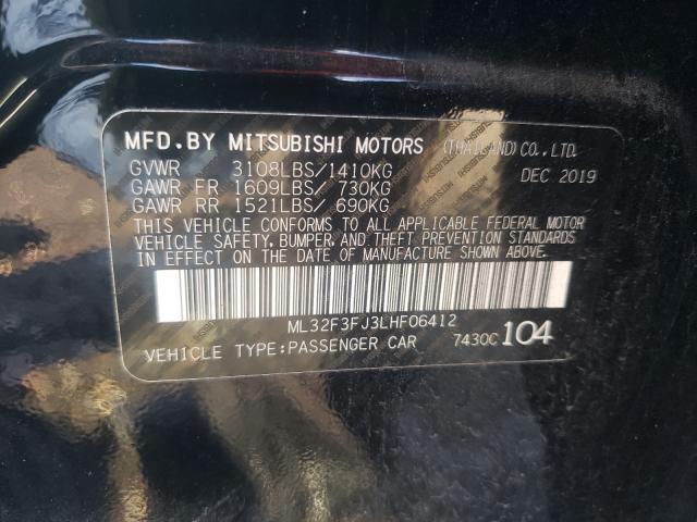 Photo 9 VIN: ML32F3FJ3LHF06412 - MITSUBISHI MIRAGE G4 