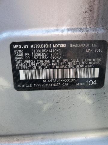 Photo 11 VIN: ML32F3FJ4HH000205 - MITSUBISHI MIRAGE 