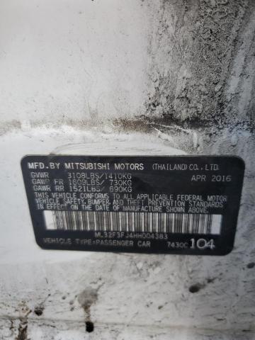 Photo 11 VIN: ML32F3FJ4HH004383 - MITSUBISHI MIRAGE 