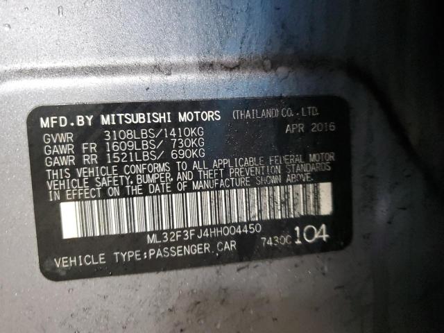 Photo 12 VIN: ML32F3FJ4HH004450 - MITSUBISHI MIRAGE 