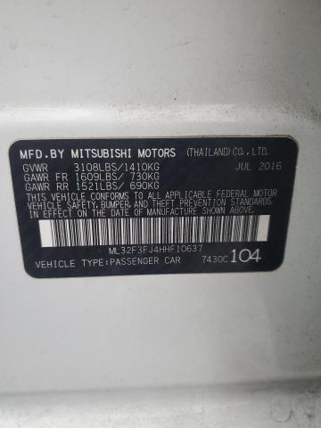 Photo 12 VIN: ML32F3FJ4HHF10637 - MITSUBISHI MIRAGE 