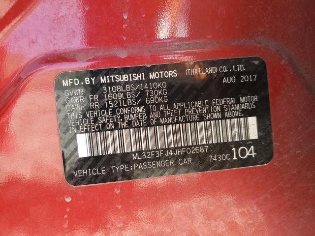 Photo 11 VIN: ML32F3FJ4JHF02687 - MITSUBISHI MIRAGE G4 