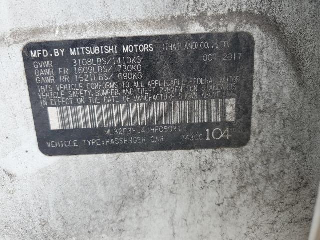 Photo 12 VIN: ML32F3FJ4JHF05931 - MITSUBISHI MIRAGE G4 