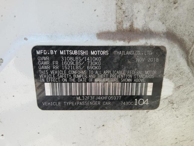 Photo 12 VIN: ML32F3FJ4KHF05977 - MITSUBISHI MIRAGE G4 