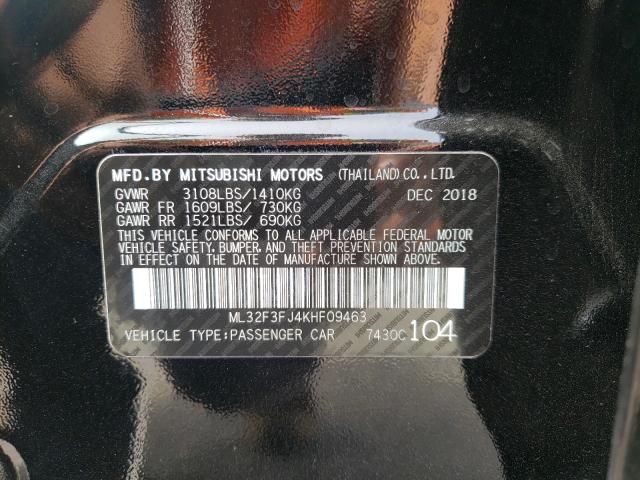 Photo 9 VIN: ML32F3FJ4KHF09463 - MITSUBISHI MIRAGE G4 