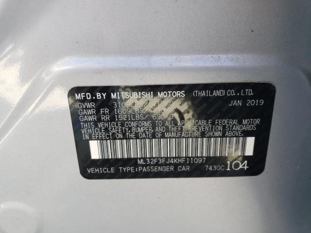 Photo 9 VIN: ML32F3FJ4KHF11097 - MITSUBISHI MIRAGE G4 