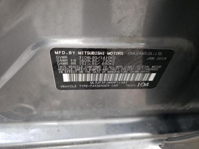 Photo 11 VIN: ML32F3FJ4KHF11343 - MITSUBISHI MIRAGE G4 