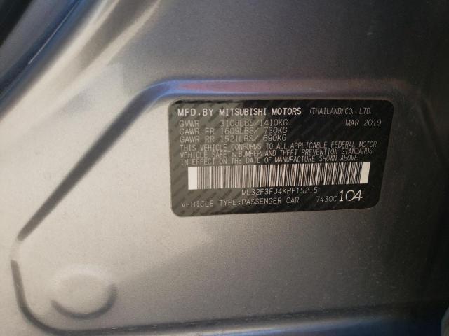 Photo 11 VIN: ML32F3FJ4KHF15215 - MITSUBISHI MIRAGE G4 