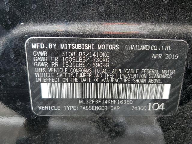 Photo 12 VIN: ML32F3FJ4KHF16350 - MITSUBISHI MIRAGE G4 