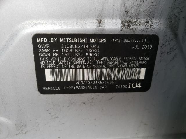 Photo 11 VIN: ML32F3FJ4KHF18695 - MITSUBISHI MIRAGE G4 