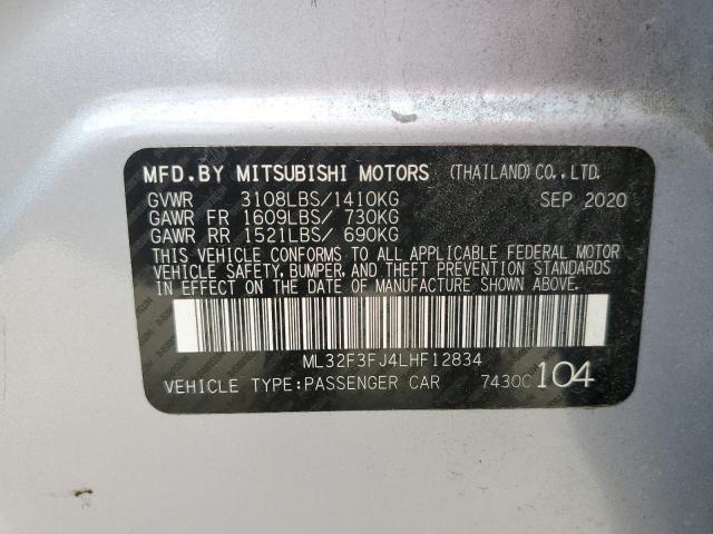 Photo 11 VIN: ML32F3FJ4LHF12834 - MITSUBISHI MIRAGE 