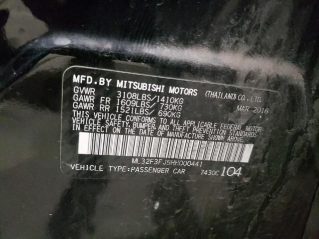 Photo 9 VIN: ML32F3FJ5HH000441 - MITSUBISHI MIRAGE G4 