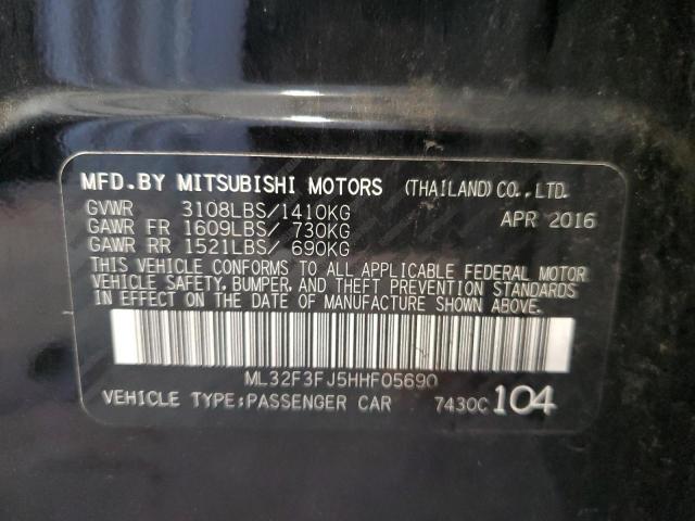 Photo 12 VIN: ML32F3FJ5HHF05690 - MITSUBISHI MIRAGE G4 