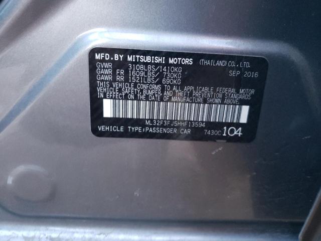 Photo 11 VIN: ML32F3FJ5HHF13594 - MITSUBISHI MIRAGE 