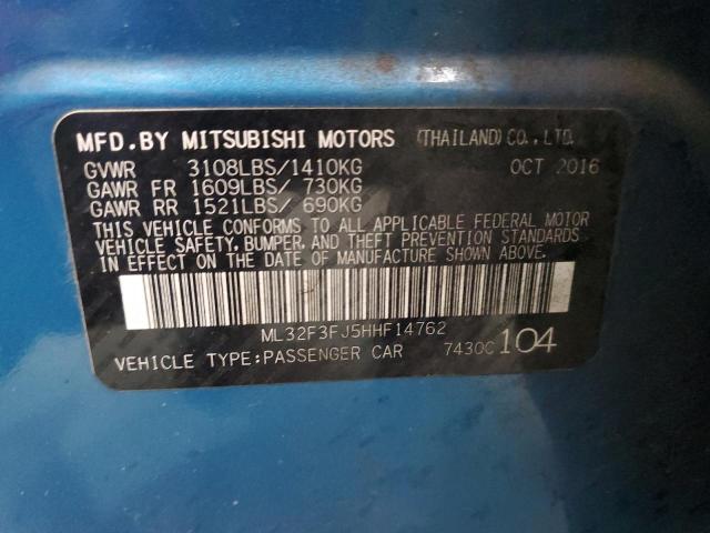 Photo 11 VIN: ML32F3FJ5HHF14762 - MITSUBISHI MIRAGE 