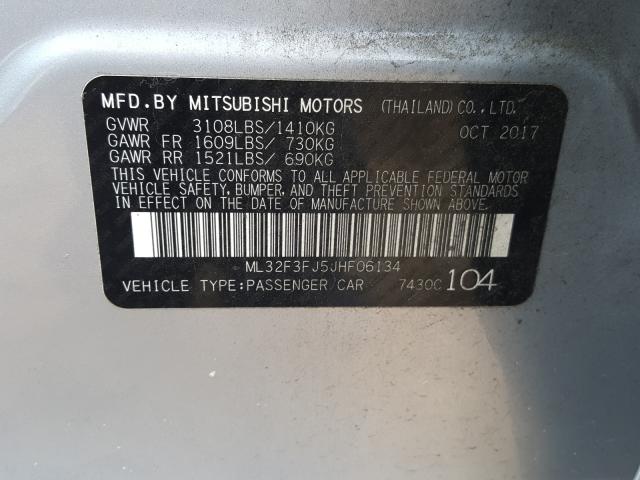 Photo 9 VIN: ML32F3FJ5JHF06134 - MITSUBISHI MIRAGE G4 