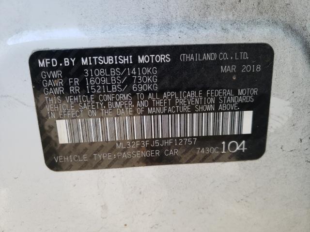 Photo 9 VIN: ML32F3FJ5JHF12757 - MITSUBISHI MIRAGE G4 