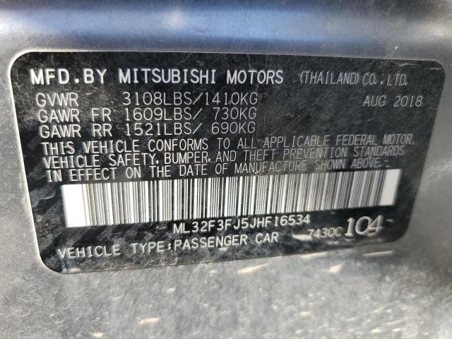 Photo 11 VIN: ML32F3FJ5JHF16534 - MITSUBISHI MIRAGE 