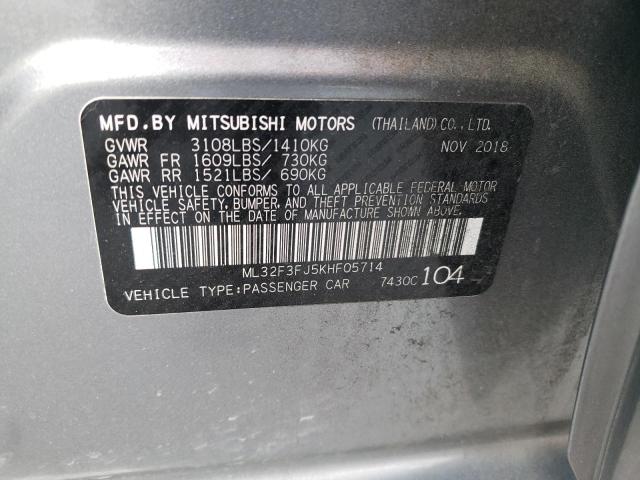 Photo 9 VIN: ML32F3FJ5KHF05714 - MITSUBISHI MIRAGE G4 